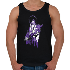 PRINTFASHION Prince - Férfi atléta - Fekete atléta, trikó