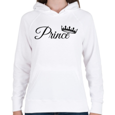 PRINTFASHION Prince - Női kapucnis pulóver - Fehér