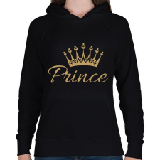 PRINTFASHION Prince  - Női kapucnis pulóver - Fekete női pulóver, kardigán