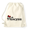 PRINTFASHION Princess fekete felirat - Sportzsák, Tornazsák - Natúr