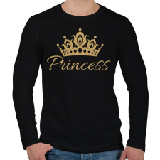 PRINTFASHION Princess - Férfi hosszú ujjú póló - Fekete férfi póló