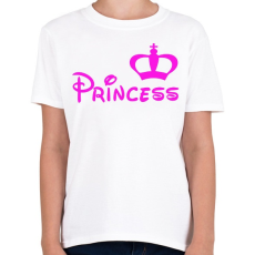 PRINTFASHION Princess - Gyerek póló - Fehér