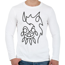 PRINTFASHION Princess Mononoke - Férfi hosszú ujjú póló - Fehér férfi póló