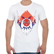 PRINTFASHION Princess Mononoke - Férfi póló - Fehér