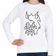 PRINTFASHION Princess Mononoke - Női pulóver - Fehér női pulóver, kardigán