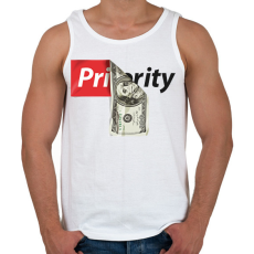 PRINTFASHION Priority - Férfi atléta - Fehér