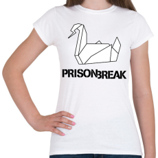 PRINTFASHION prison break fekete - Női póló - Fehér