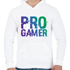 PRINTFASHION PRO GAMER - Férfi kapucnis pulóver - Fehér női pulóver, kardigán
