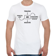 PRINTFASHION Probléma - HR - Megoldás - Férfi póló - Fehér férfi póló