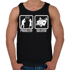 PRINTFASHION Probléma megoldva - Férfi atléta - Fekete