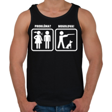 PRINTFASHION Probléma? Megoldva! - Vadászat - Férfi atléta - Fekete atléta, trikó