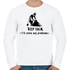 PRINTFASHION problems - Férfi pulóver - Fehér férfi pulóver, kardigán