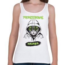 PRINTFASHION Professional Hacker - Női atléta - Fehér női trikó