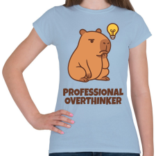 PRINTFASHION Professzionális túlgondolkodó - Női póló - Világoskék női póló