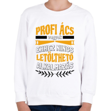 PRINTFASHION Profi ács vagyok - Gyerek pulóver - Fehér gyerek pulóver, kardigán