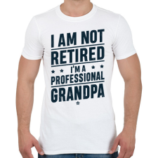 PRINTFASHION Profi nagypapa póló - Férfi póló - Fehér férfi póló