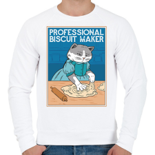 PRINTFASHION Profi süti sütő - Férfi pulóver - Fehér férfi pulóver, kardigán