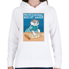 PRINTFASHION Profi süti sütő - Női kapucnis pulóver - Fehér