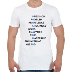 PRINTFASHION Programmer (black) - Férfi póló - Fehér