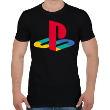 PRINTFASHION PS 2 Logo - Férfi póló - Fekete férfi póló