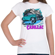 PRINTFASHION Psychobilly - Női póló - Fehér