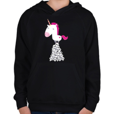 PRINTFASHION Pszichokornis - Gyerek kapucnis pulóver - Fekete