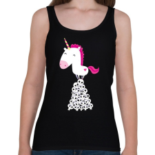 PRINTFASHION Pszichokornis - Női atléta - Fekete női trikó