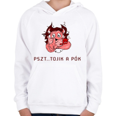PRINTFASHION PSZT - Gyerek kapucnis pulóver - Fehér