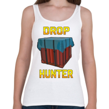PRINTFASHION PUBG - Drop Hunter - Női atléta - Fehér női trikó