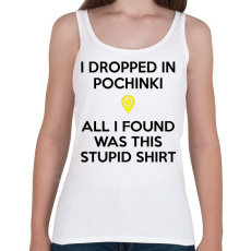 PRINTFASHION PUBG - Dropped in Pochinki (Fekete) - Női atléta - Fehér