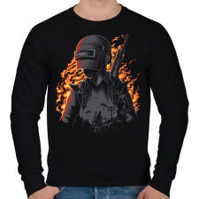 PRINTFASHION PUBG - Férfi pulóver - Fekete férfi pulóver, kardigán