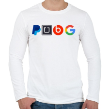 PRINTFASHION PUBG logo paródia - Férfi hosszú ujjú póló - Fehér női póló