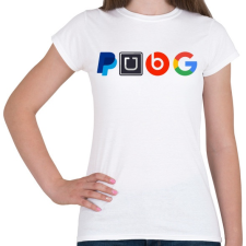 PRINTFASHION PUBG logo paródia - Női póló - Fehér női póló