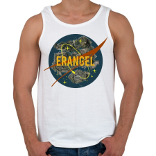 PRINTFASHION PUBG NASA: ERANGEL - Férfi atléta - Fehér atléta, trikó