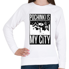 PRINTFASHION PUBG - Pochinki is my City - Női pulóver - Fehér női pulóver, kardigán
