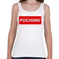 PRINTFASHION PUBG - Pochinki - Női atléta - Fehér női trikó