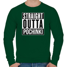 PRINTFASHION PUBG - Straight Outta Pochinki - Férfi pulóver - Sötétzöld férfi pulóver, kardigán