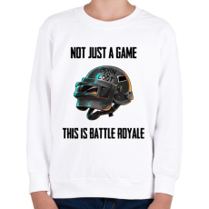 PRINTFASHION PUBG - This is Battle Royale (Fekete) - Gyerek pulóver - Fehér