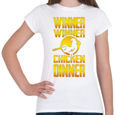 PRINTFASHION PUBG - WINNER (Gold) - Női póló - Fehér