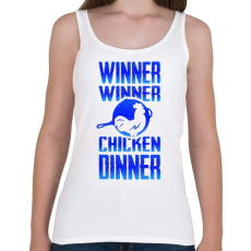 PRINTFASHION PUBG - WINNER (Kék) - Női atléta - Fehér