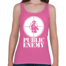 PRINTFASHION Public Enemy - Női atléta - Rózsaszín