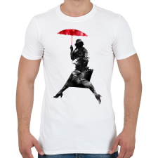 PRINTFASHION Puddle jumper - Férfi póló - Fehér férfi póló