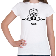 PRINTFASHION Pudli - Női póló - Fehér női póló