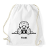 PRINTFASHION Pudli - Sportzsák, Tornazsák - Fehér