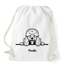 PRINTFASHION Pudli - Sportzsák, Tornazsák - Fehér tornazsák