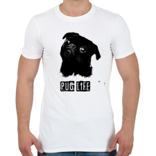 PRINTFASHION pug life2 - Férfi póló - Fehér férfi póló