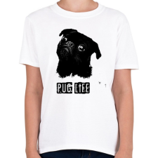 PRINTFASHION pug life2 - Gyerek póló - Fehér gyerek póló