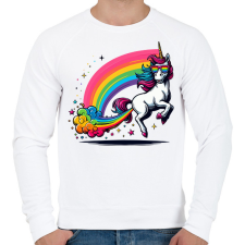 PRINTFASHION Pukikornis - Férfi pulóver - Fehér férfi pulóver, kardigán