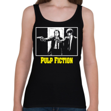 PRINTFASHION Pulp Fiction - Női atléta - Fekete női trikó