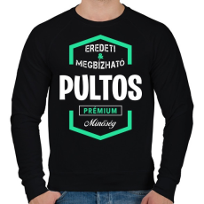 PRINTFASHION Pultos prémium minőség - Férfi pulóver - Fekete